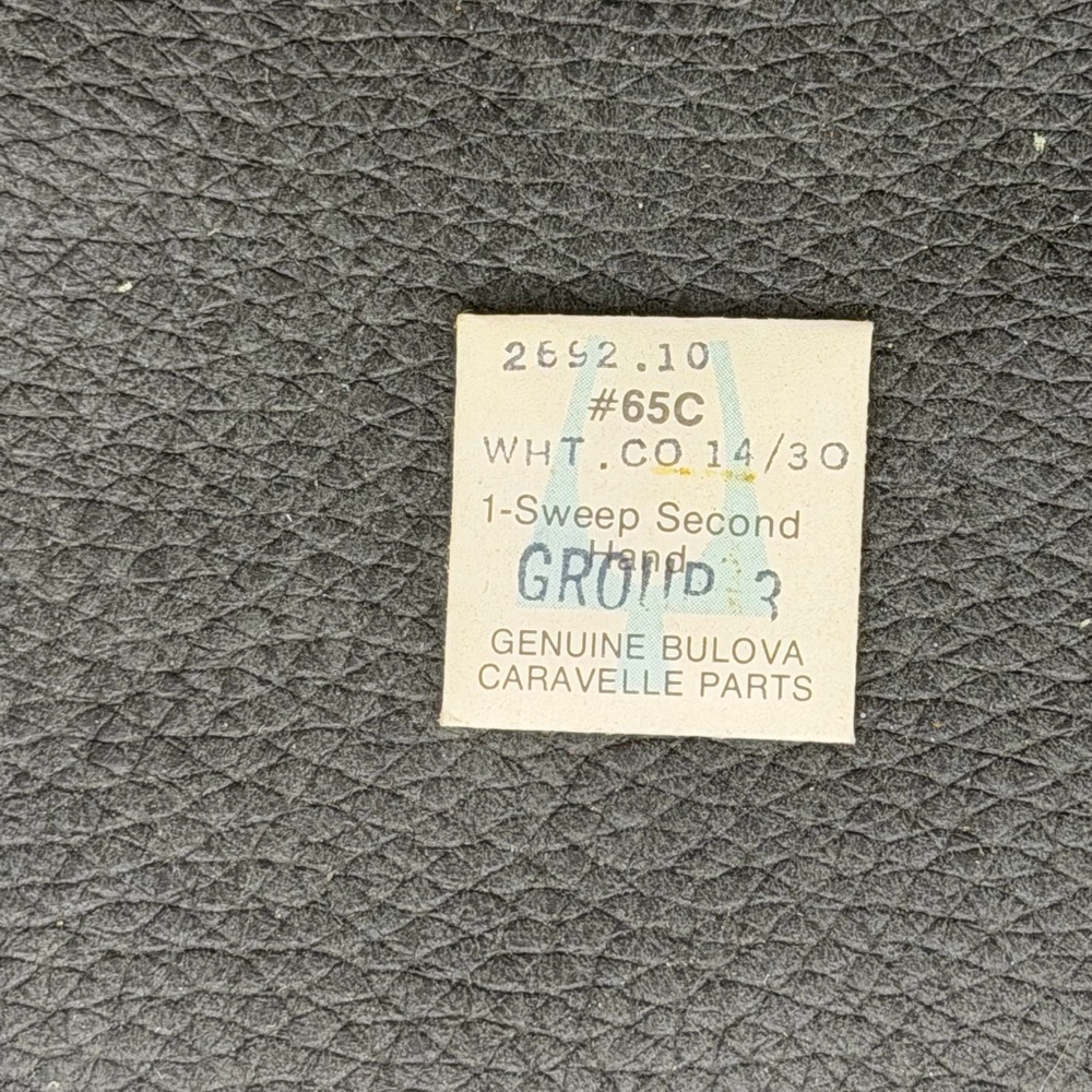 NOS Authentic BULOVA/CARAVELLE Watch Part.  Group 3, 2682.10 65C WHT.CO 14/3O.